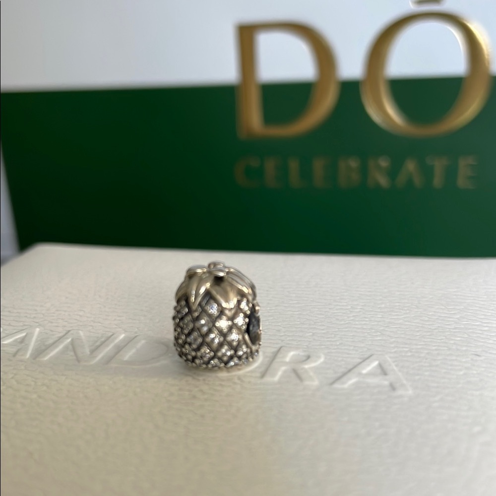 Pandora Perfect Pineapple CZ Silver Charm - Picture 5 of 8